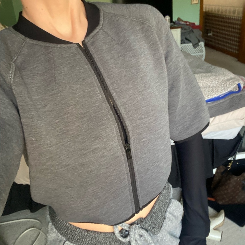 Cropped zip up jacket - Picture 5 of 6